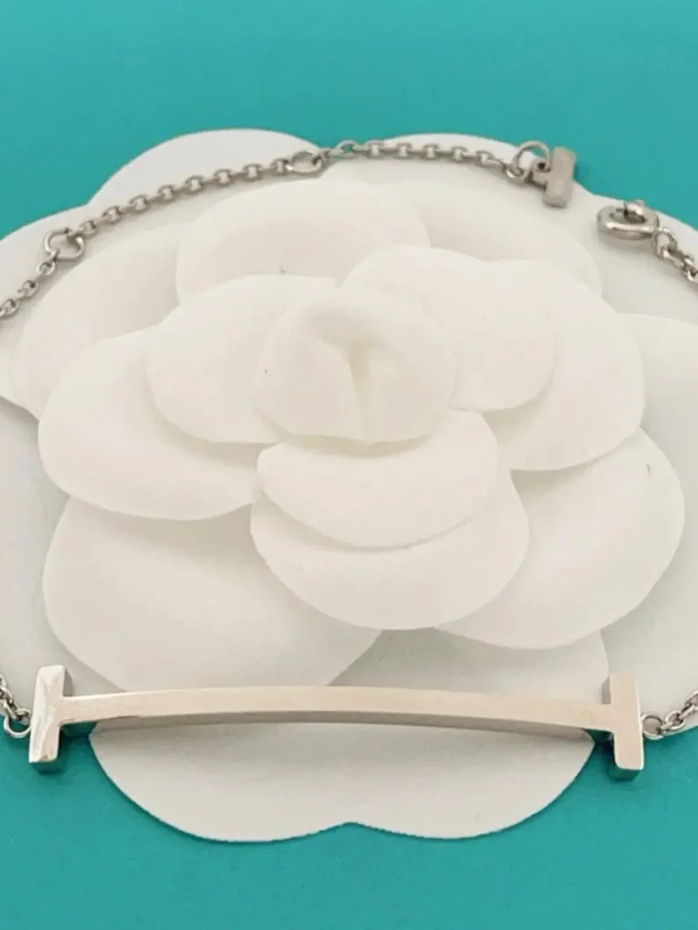 Tiffany & Co. Large Polished Silver Smiley Face Bracelet
